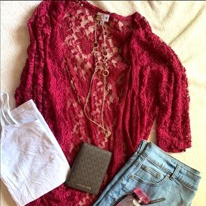 Lularoe Lindsay lace kimono